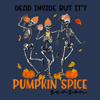 Funny Dead Inside But It's Pumpkin Spice Season Skeleton T Shirt Ladies Denim Jacket | Artistshot