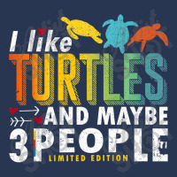 Funny Sea Turtle Sayings I Like Turtles And Maybe 3 People Premium T S Men Denim Jacket | Artistshot