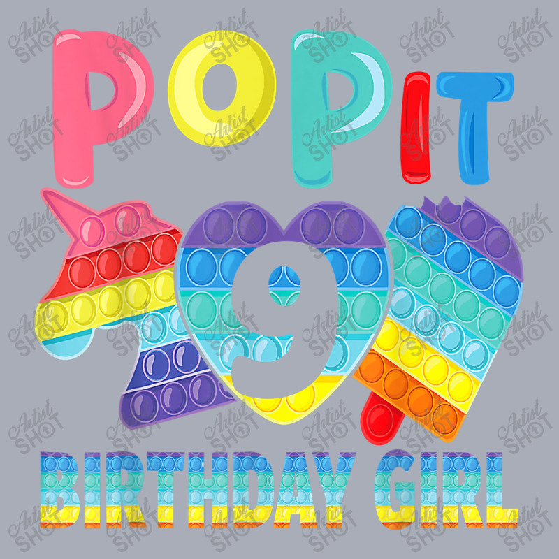 Birthday Girl Pop It 9 Unicorn Girls Boys Pop It Nine 9th T Shirt Copy Tank Dress by Kevin_VandenBerge | Artistshot