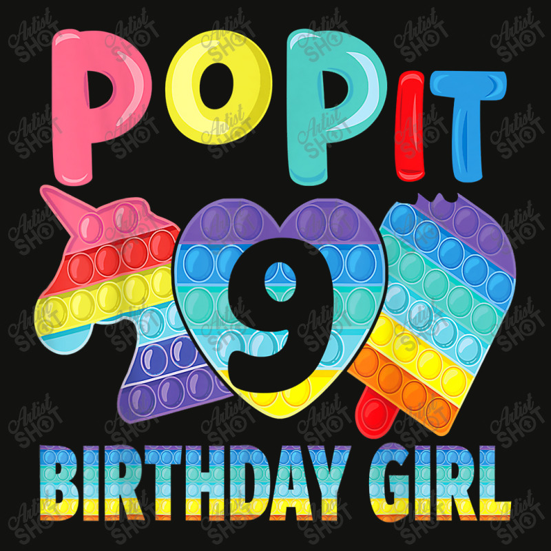 Birthday Girl Pop It 9 Unicorn Girls Boys Pop It Nine 9th T Shirt Copy Scorecard Crop Tee by Kevin_VandenBerge | Artistshot