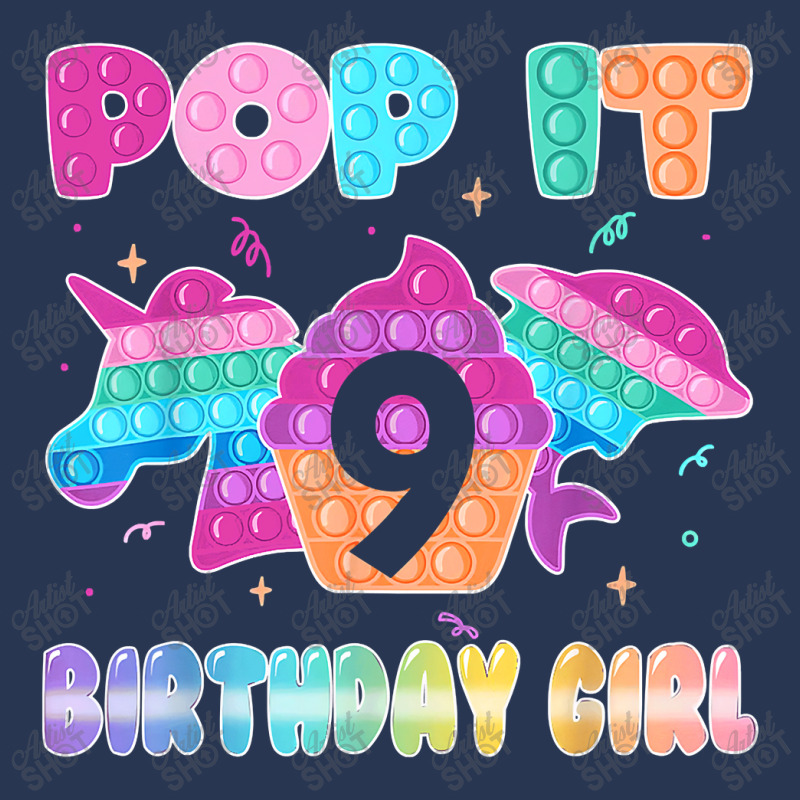 Birthday Girl Pop It 9 Unicorn Girls Boys Pop It Nine 9th T Shirt Ladies Denim Jacket by Kevin_VandenBerge | Artistshot