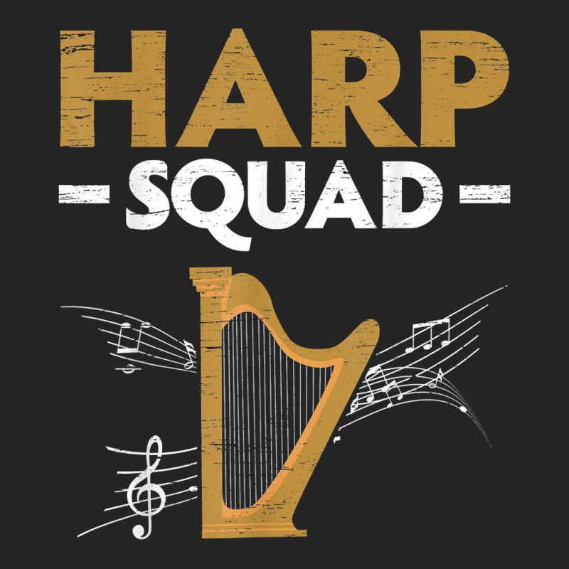 Harp Squad Harpist Musician Musical Instrument T Shirt 3/4 Sleeve Shirt | Artistshot