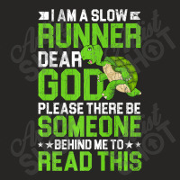 I Am A Slow Runner Turtle Funny Marathon Running Graphic Premium T Shi Ladies Fitted T-shirt | Artistshot