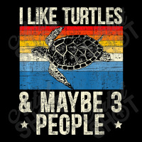 I Like Turtles & Maybe 3 People Turtle Premium T Shirt Fleece Short | Artistshot