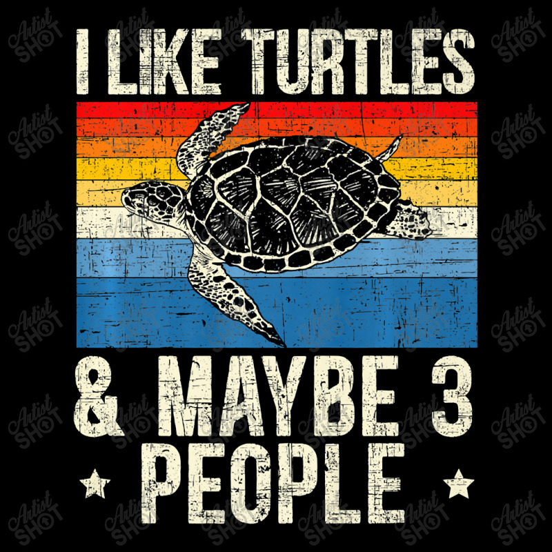 I Like Turtles & Maybe 3 People Turtle Premium T Shirt Fleece Short by James_Lane | Artistshot