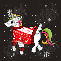 Christmas Unicorn Ugly Costumes Matching Family Xmas Pajama T Shirt Tank Top | Artistshot