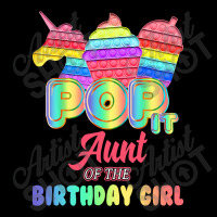 Pop It Aunt Of The Birthday Girl Fidget Kids Family Matching T Shirt Cropped Hoodie | Artistshot