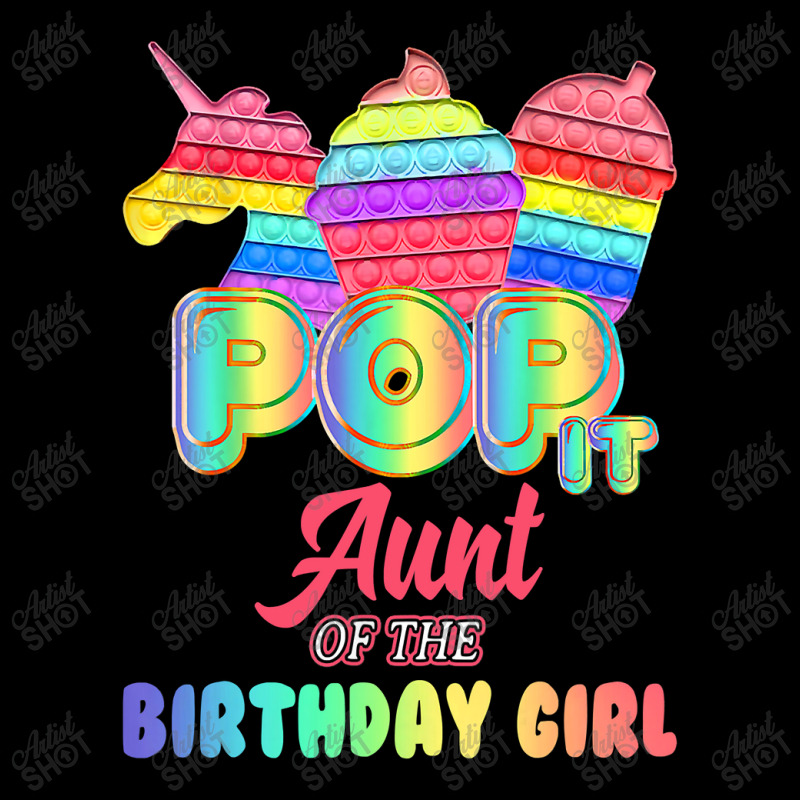 Pop It Aunt Of The Birthday Girl Fidget Kids Family Matching T Shirt Cropped Hoodie by Kevin_VandenBerge | Artistshot