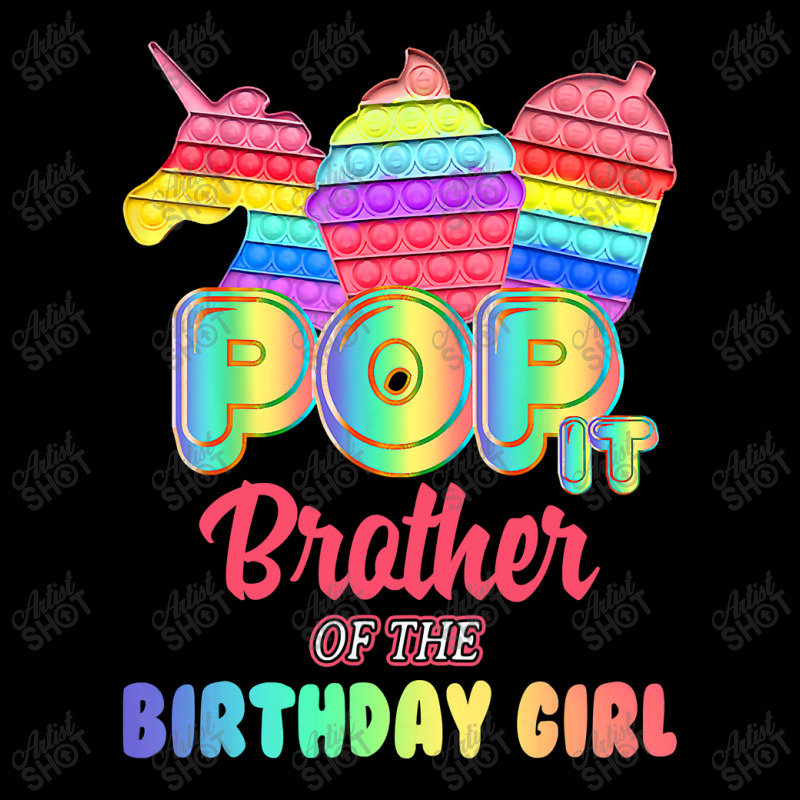 Pop It Brother Of The Birthday Girl Fidget Family Matching T Shirt Women's V-Neck T-Shirt by Kevin_VandenBerge | Artistshot