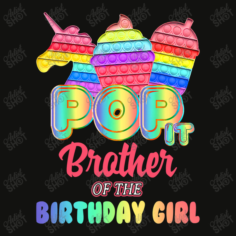 Pop It Brother Of The Birthday Girl Fidget Family Matching T Shirt Scorecard Crop Tee by Kevin_VandenBerge | Artistshot