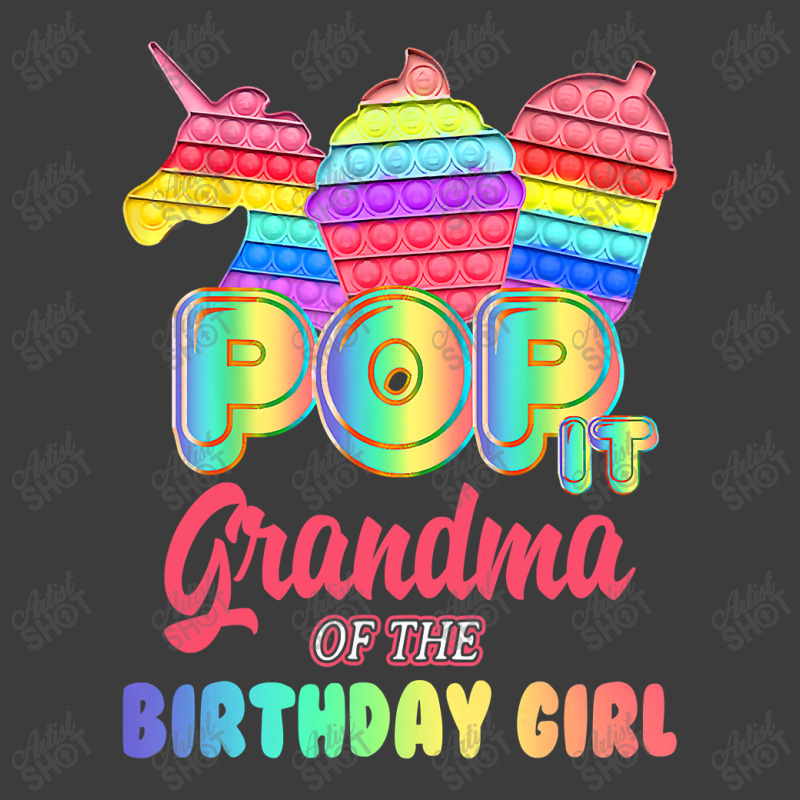 Pop It Grandma Of The Birthday Girl Fidget Family Matching T Shirt Men's Polo Shirt by Kevin_VandenBerge | Artistshot