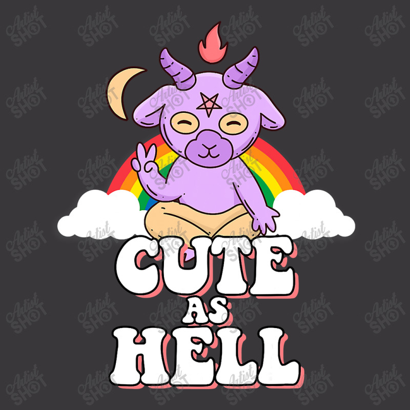 Satan Unicorn Goat Cute As Hell T Shirt Ladies Curvy T-Shirt by Kevin_VandenBerge | Artistshot