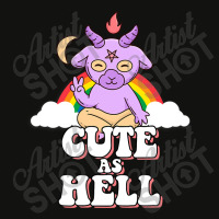 Satan Unicorn Goat Cute As Hell T Shirt Scorecard Crop Tee | Artistshot