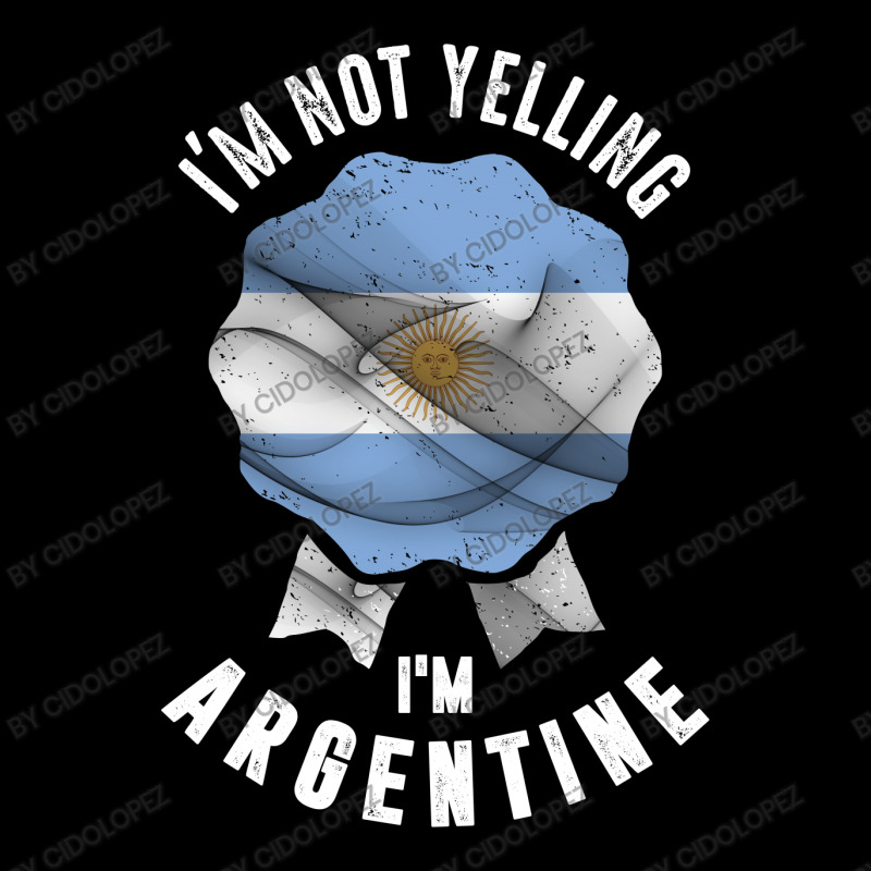I'm Not Yelling I'm Argentine V-neck Tee | Artistshot