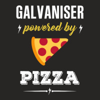 Galvaniser Powered By Pizza Funny Gift Ladies Fitted T-shirt | Artistshot