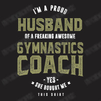 Proud Husband Of A Gymnastics Coach T-shirt | Artistshot
