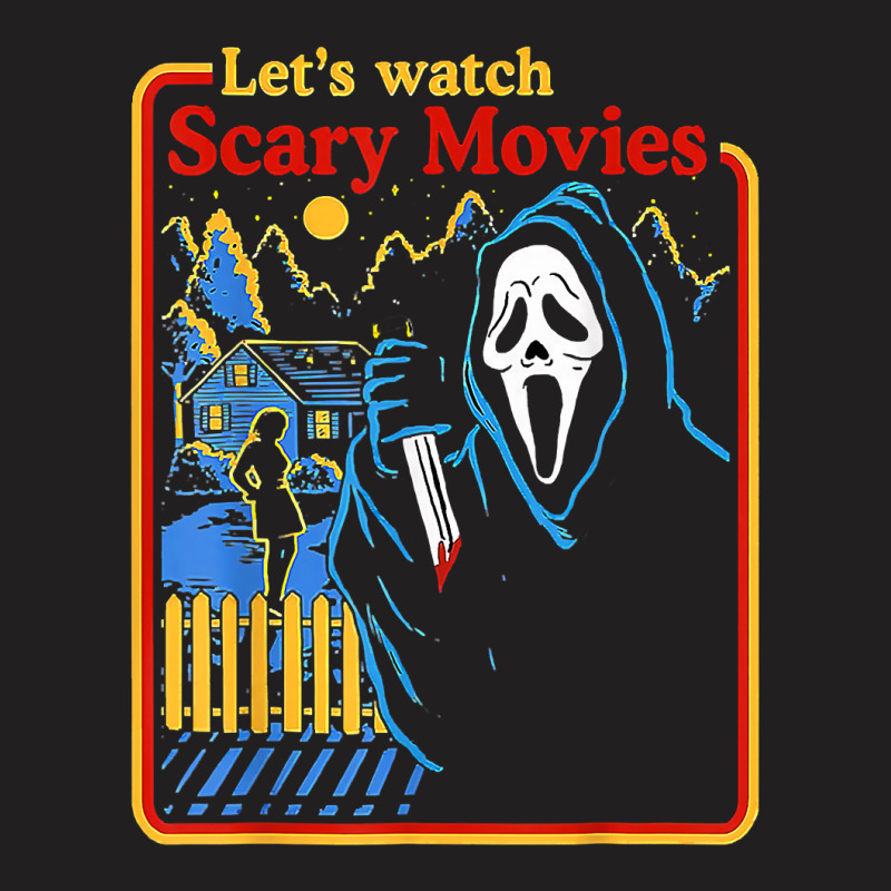 Screaming Ghostface Scream Watch Scary Movies Halloween T-shirt | Artistshot
