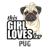 This Girl Loves-her Pug V-neck Tee | Artistshot