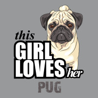 This Girl Loves-her Pug Crewneck Sweatshirt | Artistshot