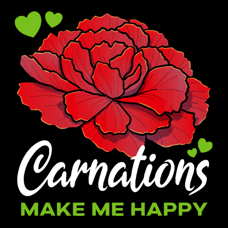 Carnations T  Shirt Carnations Make Me Happy Flower T  Shirt Adjustable Cap by parkerconroy39 | Artistshot