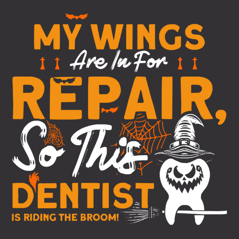 Dentist T  Shirt This Dentist Riding The Broom Dentist Halloween Costu Vintage Short | Artistshot