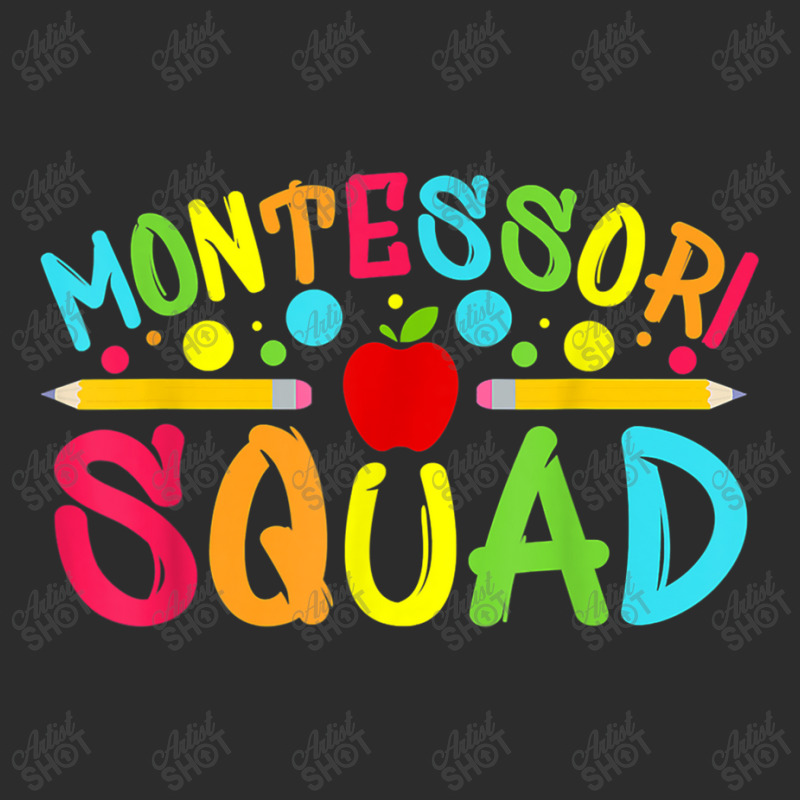 Funny Montessori Squad Montessori Teacher Back To School T Shirt Exclusive T-shirt | Artistshot