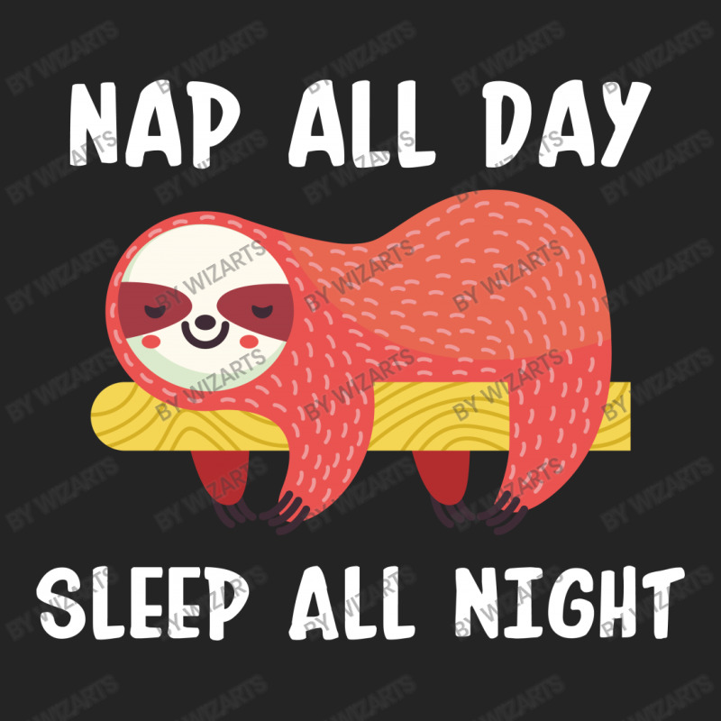 Nap All Day Sleep All Nigh 3/4 Sleeve Shirt | Artistshot