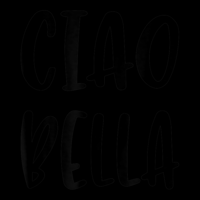 Ciao Bella Hi Beautiful Italian Greeting Quote Zipper Hoodie | Artistshot