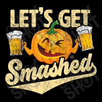 Lets Get Smashed Funny Pumpkin Beer Halloween T-shirt Copy Men's 3/4 Sleeve Pajama Set | Artistshot