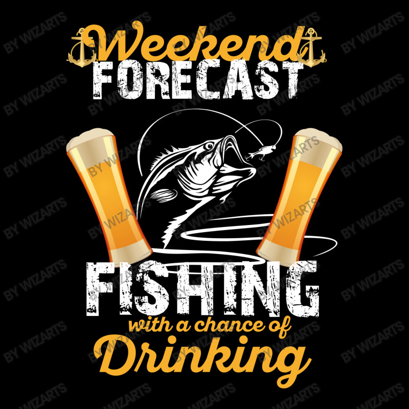 Weekend Forecast Fishing With A Chance Of Drinking Men's Long Sleeve Pajama Set | Artistshot