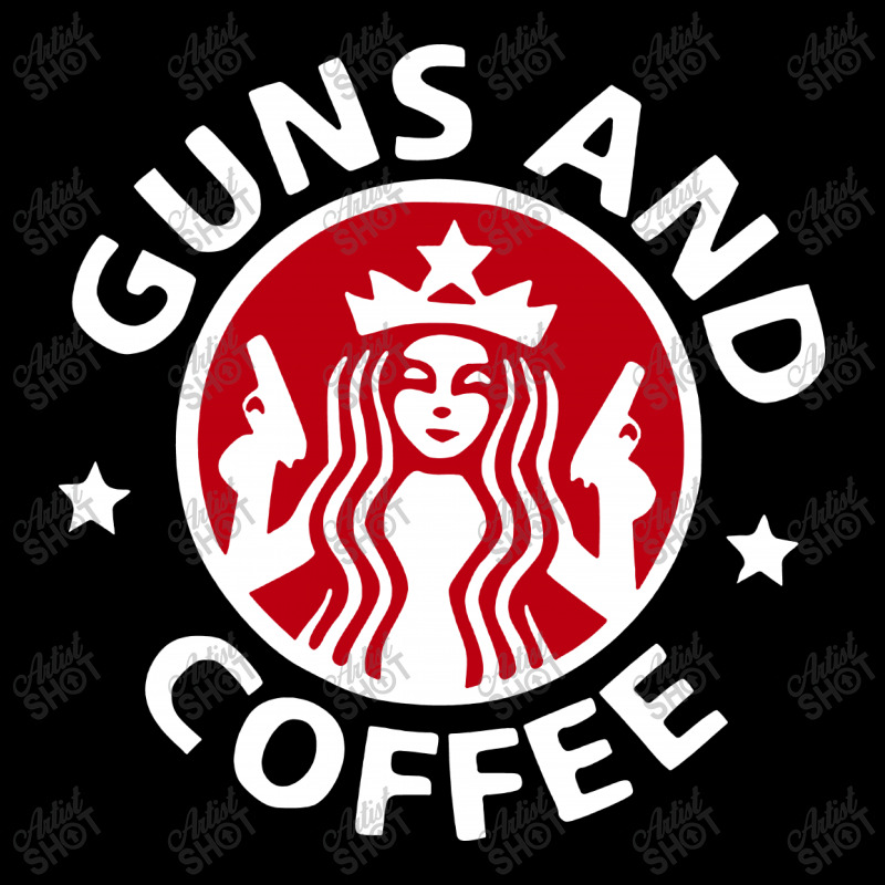 Guns And Coffee V-neck Tee | Artistshot