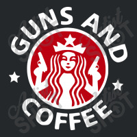 Guns And Coffee Crewneck Sweatshirt | Artistshot