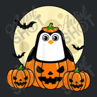 Penguin Pumpkin Moon Bats Costume Cute Easy Halloween Gift T-shirt Crewneck Sweatshirt | Artistshot