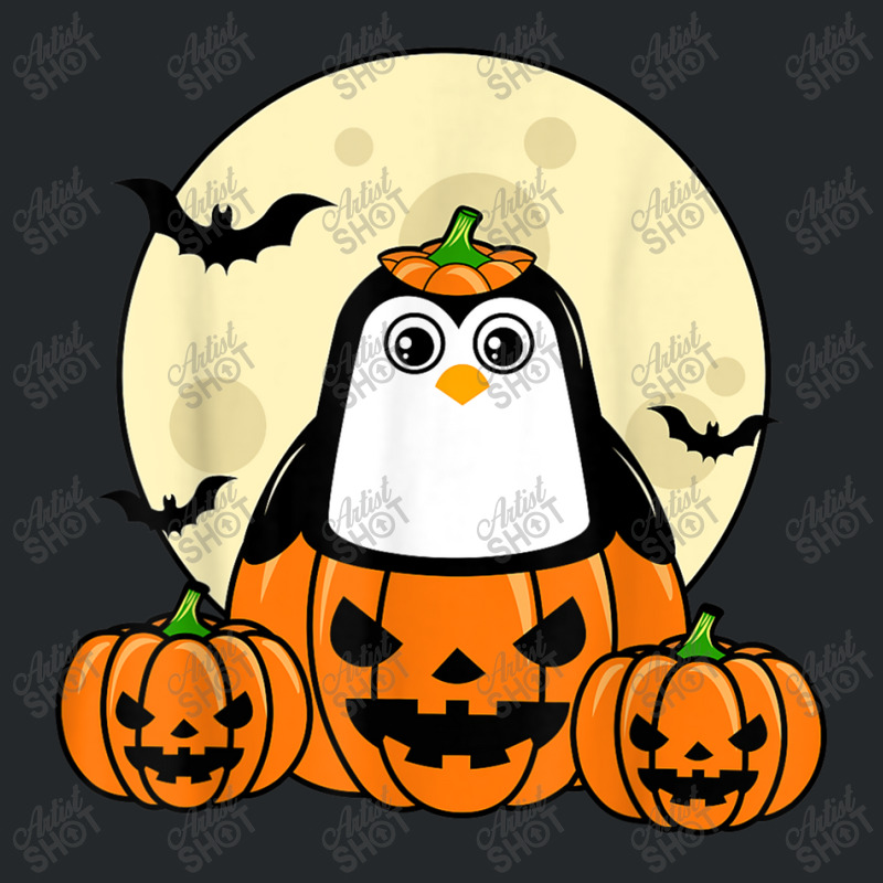 Penguin Pumpkin Moon Bats Costume Cute Easy Halloween Gift T-shirt Crewneck Sweatshirt | Artistshot