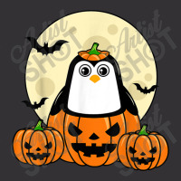 Penguin Pumpkin Moon Bats Costume Cute Easy Halloween Gift T-shirt Vintage Hoodie | Artistshot