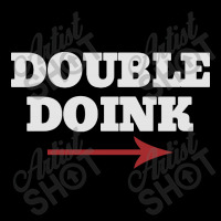 Double Doink White V-neck Tee | Artistshot