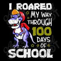 T Rex Roaring Into 100 Days Of School Zipper Hoodie | Artistshot