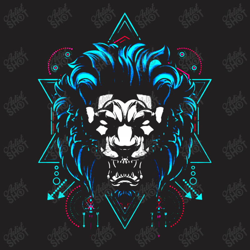 The Lion Sacred Geometry T-shirt | Artistshot