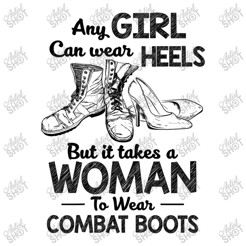 Womens Female Veteran Takes A Women Veteran To Wear Combat Boots T Shi Unisex Hoodie by Adriana_Torquemada | Artistshot