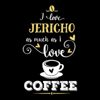 I Love Jericho As Much As I Love Coffee Gift For Her Cropped Hoodie | Artistshot