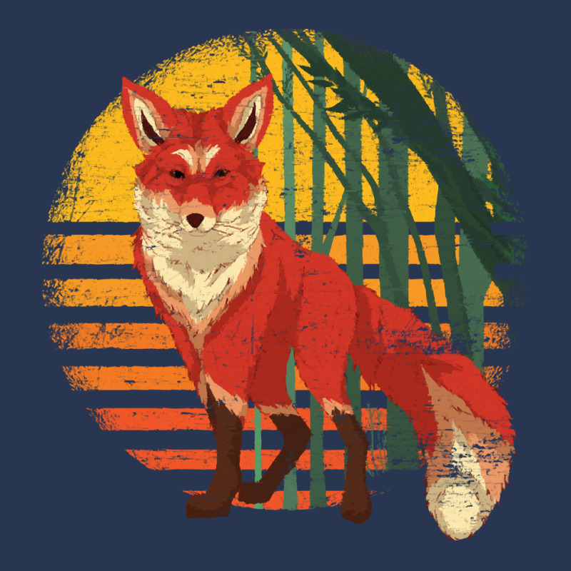 Fox T  Shirt Tropical Nature Fox Lover Wildlife Animal Retro Fox T  Sh Ladies Denim Jacket by unwieldystatement | Artistshot