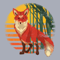 Fox T  Shirt Tropical Nature Fox Lover Wildlife Animal Retro Fox T  Sh Tank Dress | Artistshot