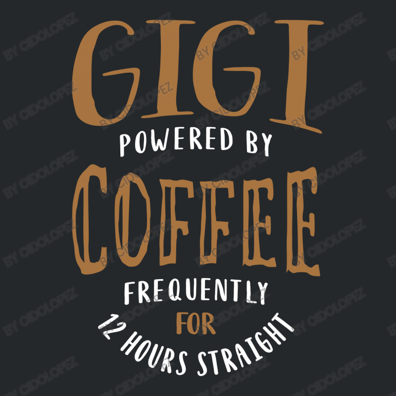 Gigi Powered By Coffee Crewneck Sweatshirt | Artistshot