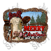 Merry Christmas Heifer Cow With Farm V-neck Tee | Artistshot