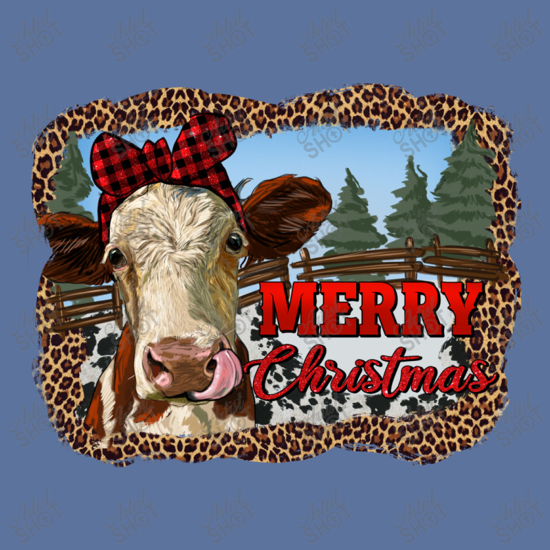 Merry Christmas Heifer Cow With Farm Lightweight Hoodie by RanaPortraitStore | Artistshot