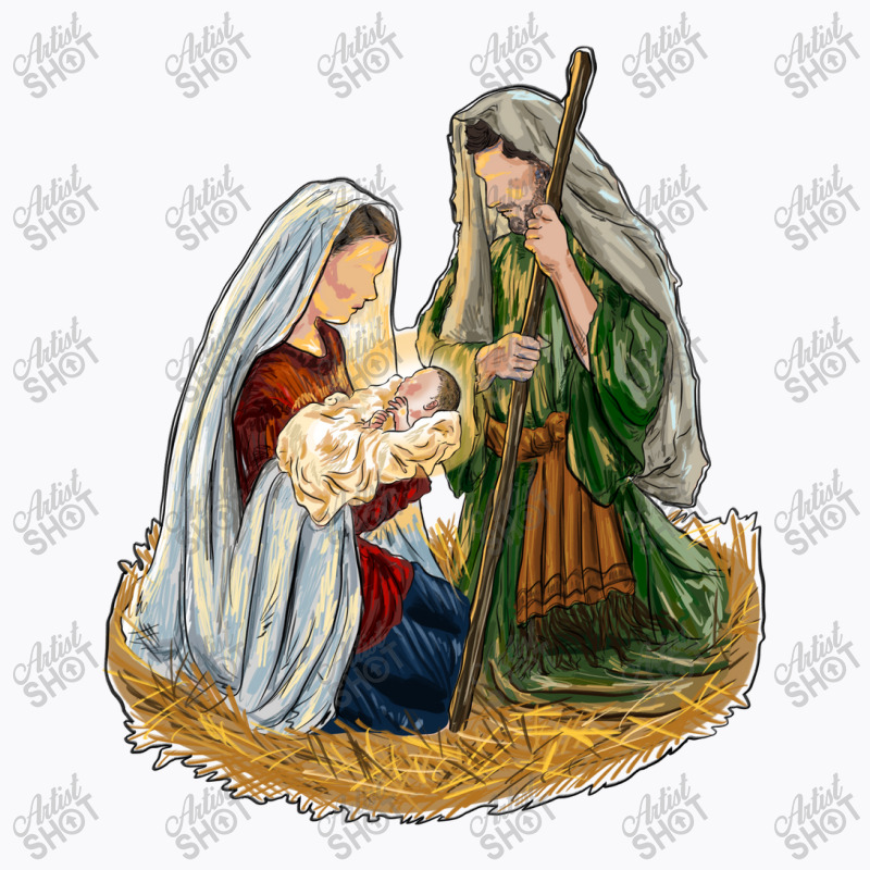 Birth Of Jesus Holy Family T-shirt | Artistshot