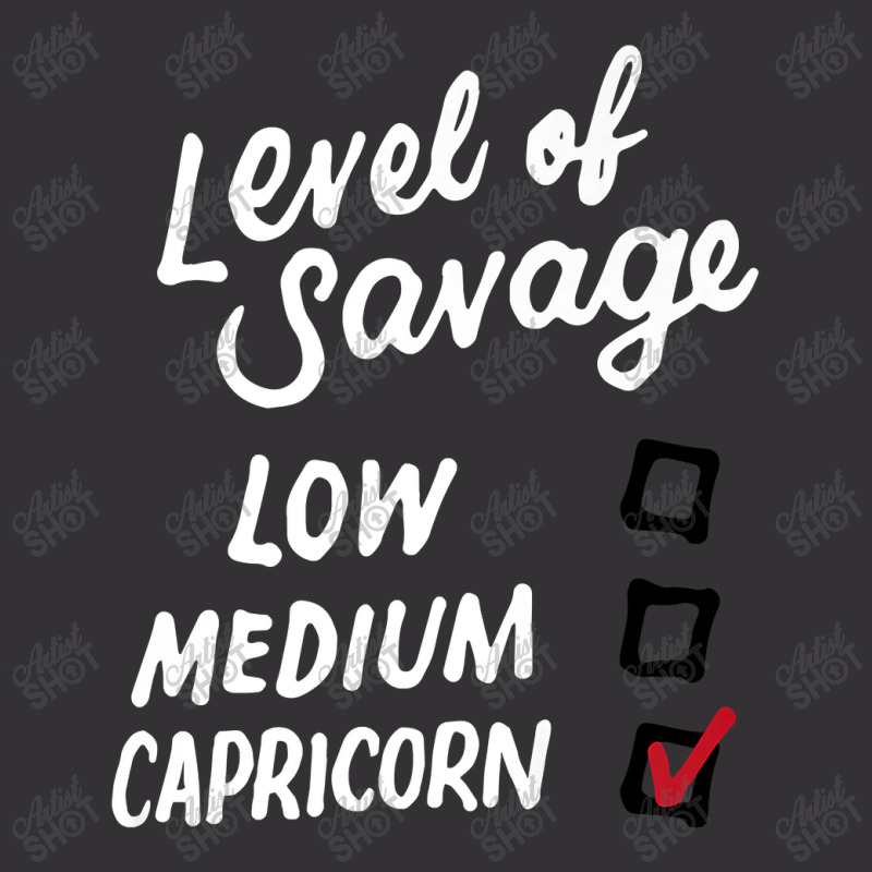 Level Of Savage Low Medium Capricorn Gift Novelty Birthday Premium T S Vintage Hoodie And Short Set | Artistshot