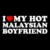 I Love My Hot Malaysian Boyfriend T Shirt Men's Long Sleeve Pajama Set | Artistshot