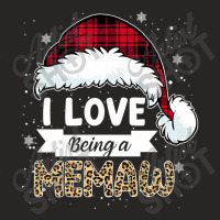 Buffalo Plaid Christmas Shirt I Love Being A Memaw Grandma Premium T S Ladies Fitted T-shirt | Artistshot