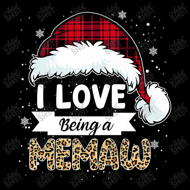 Buffalo Plaid Christmas Shirt I Love Being A Memaw Grandma Premium T S Cropped Hoodie by Maria_Jezierski | Artistshot